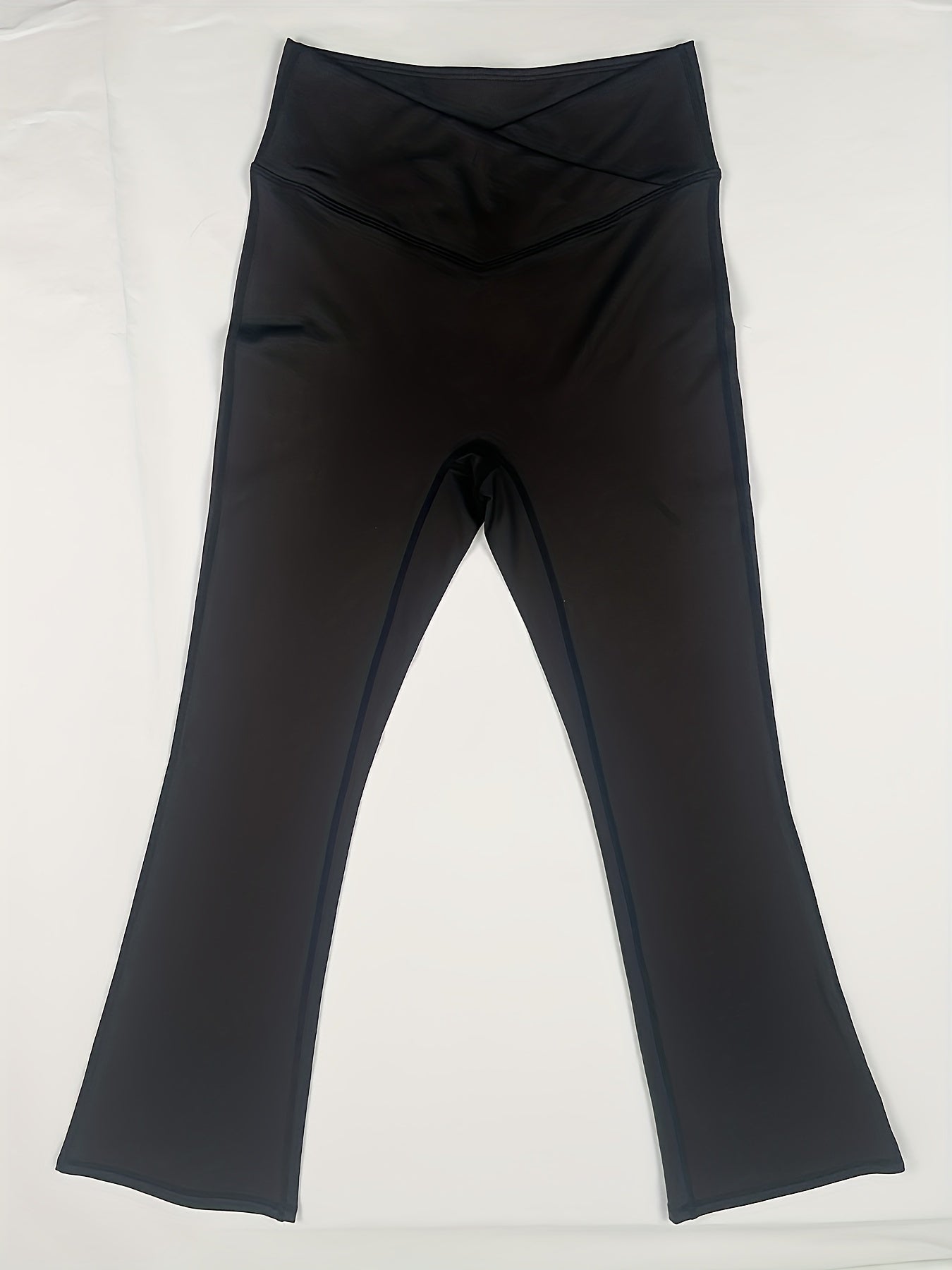 High Rise Stretch Flared Leg Fitness Pants