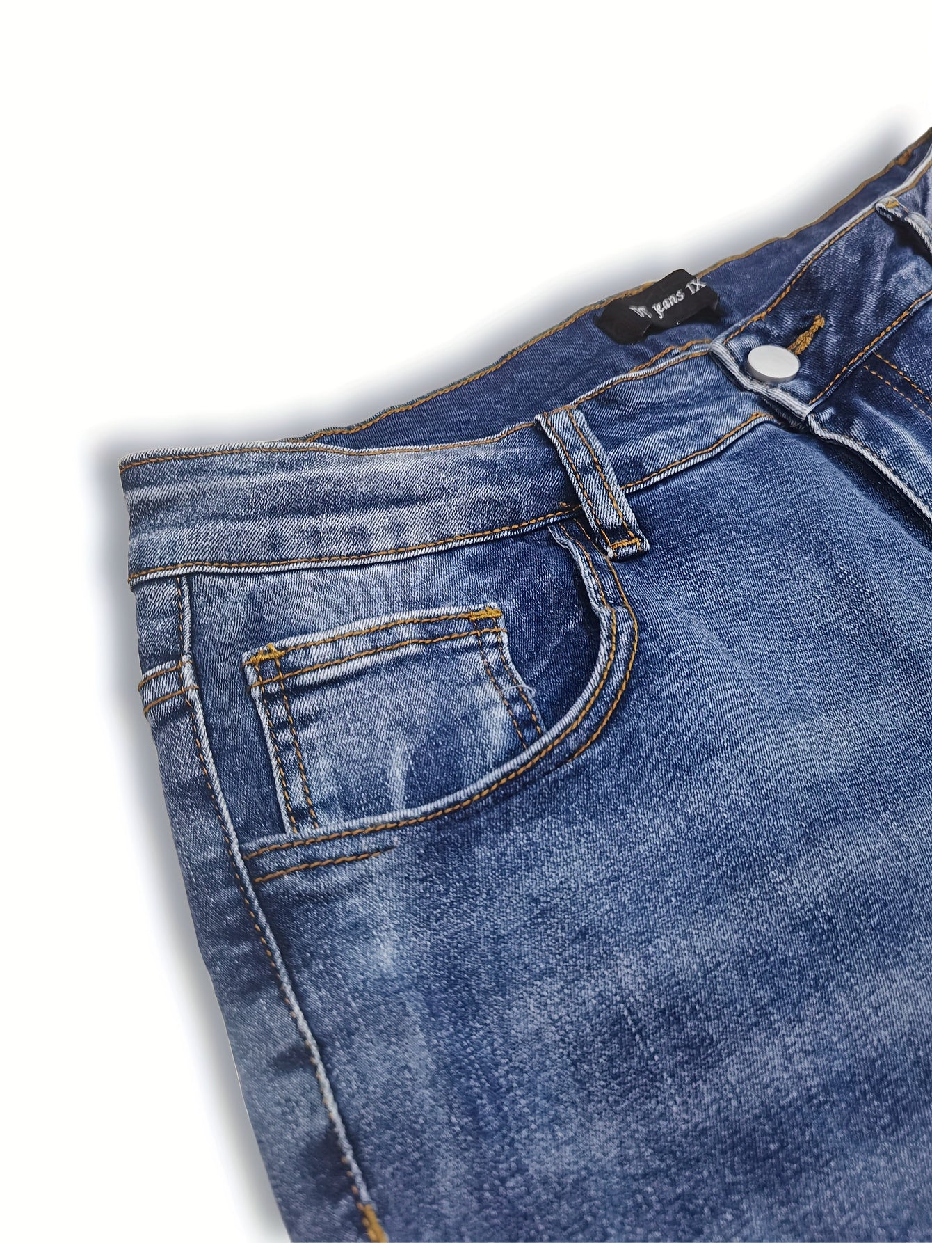 Floral Embroidery Flared Leg Jeans
