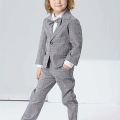 Boys Formal Outfit Blazer Shirt Pants Set