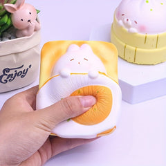 Baking Toast Food Toy Soft Pinch Music Slow Rebound