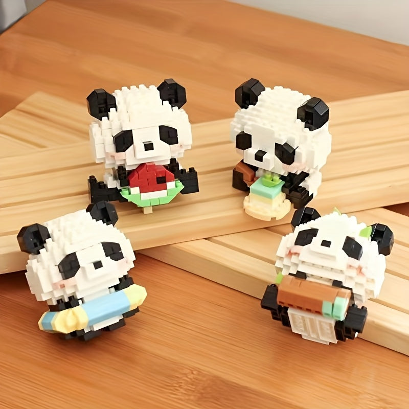 Panda Building Blocks Toy Creative Gift Desktop Ornaments