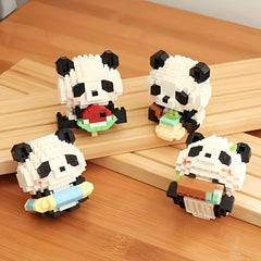 Panda Building Blocks Toy Creative Gift Desktop Ornaments
