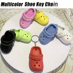 Cartoon Shoe Keychain Colorful Bag Charm Keyring