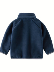 Boy's Fleece Zipper Sweatshirt Jacket Cozy Warm Coat For Fall Winter