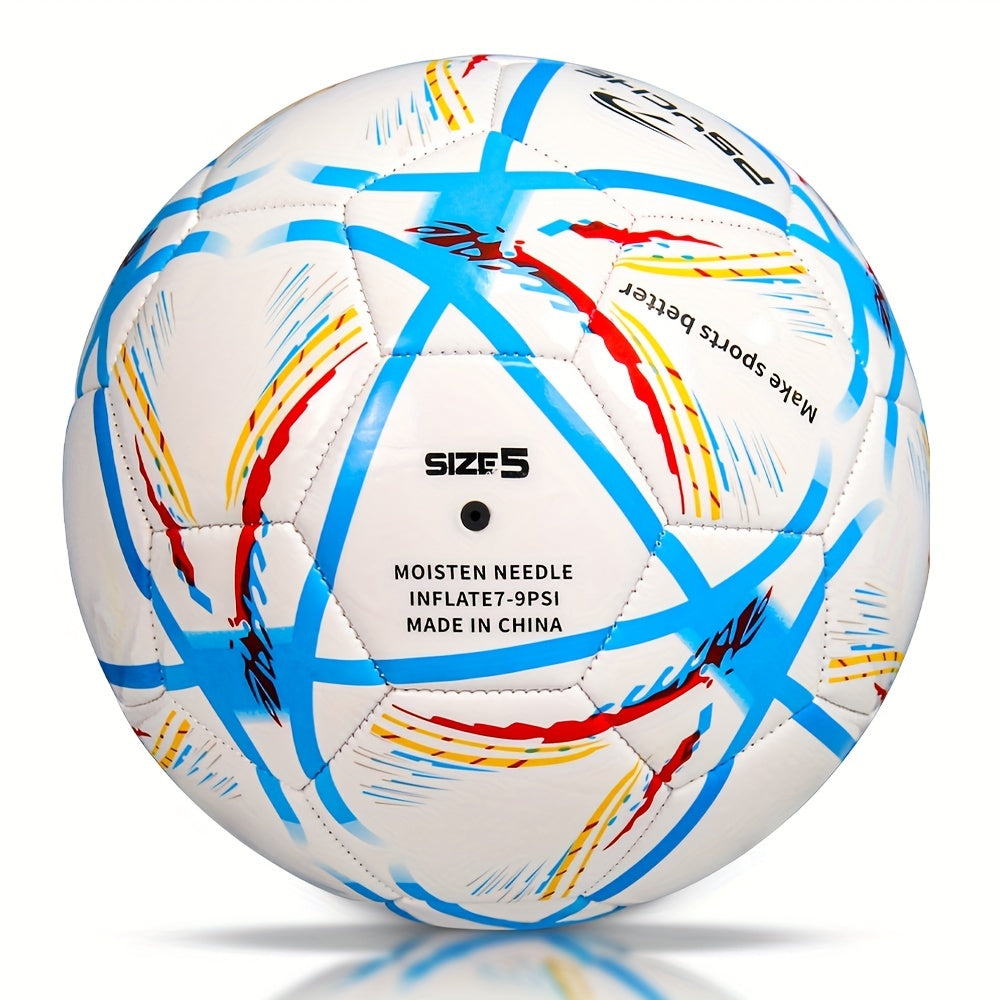 PSYCHE Soft Size 5 Indoor/Outdoor Football, Machine Stitched