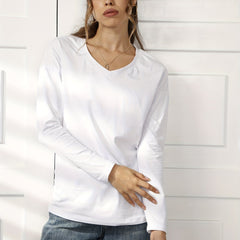 V Neck Loose Top Fitness Yoga Running Women's T shirt