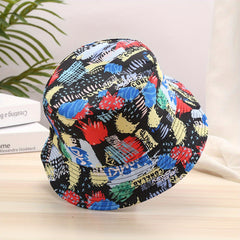 Graffiti Print Fisherman Sun Hats Lightweight Travel Hats