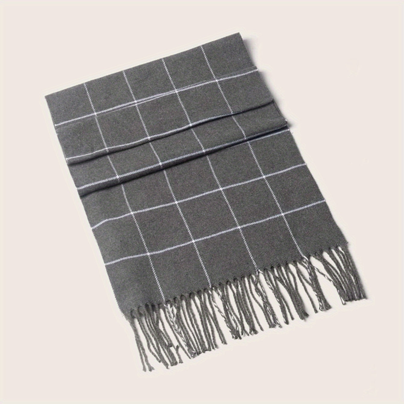 1pc Scarves Braid Warm Scarf Men's Scarf Large Neckerchief