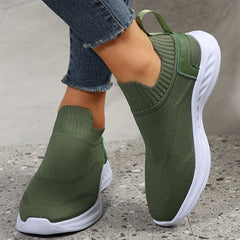 Women's Slip-on Walking Shoes Lightweight Sneakers