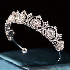 Bridal Crystal Headband Queen Princess Crown Head Jewelry Tiara