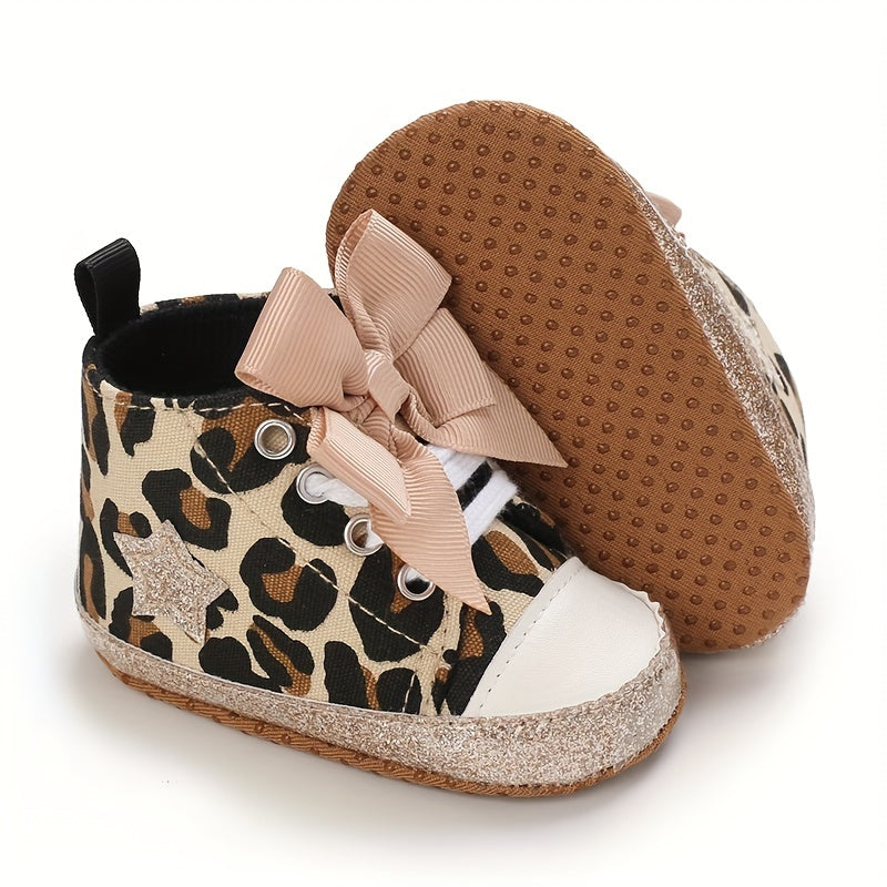Comfortable Lace Up Sneakers for Baby Girls Lightweight Non Slip Shoes