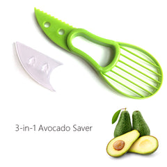 3 in 1 Avocado Slicer Shea Corer Butter Fruit Peeler Cutter Pulp Separator