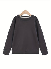 Floral Elephant Girls' Sweatshirt Pullover for Fall Winter