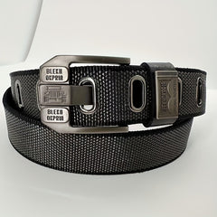 Men's Breathable Nylon Belt Double sided Alloy Pin Buckle