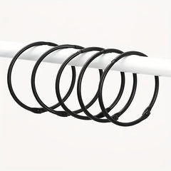 10pcs Metal Shower Curtain Rings Curtain Hanging Hooks