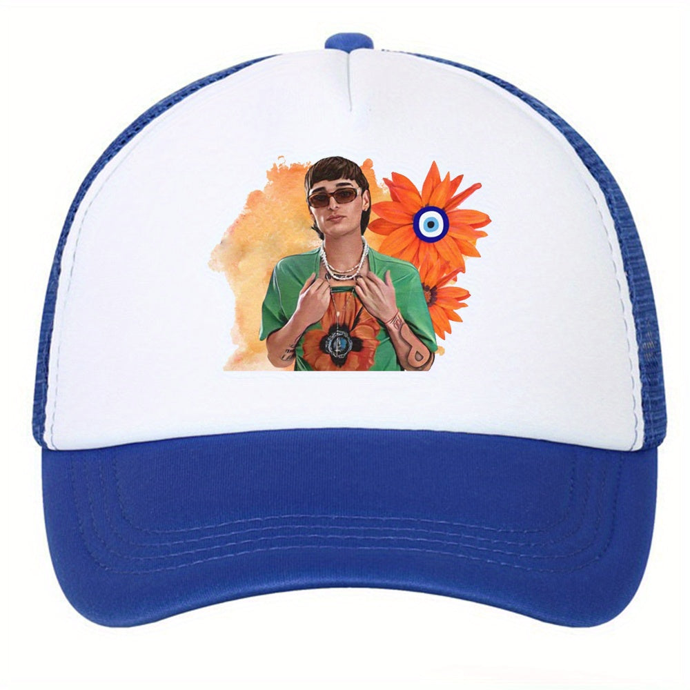 Unisex Breathable Baseball Cap with Embroidery, Outdoor Sport Hat