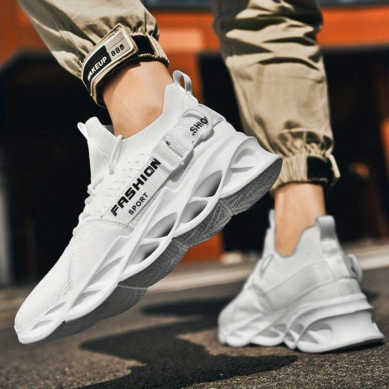 Men's Lace Up Blade Sneakers Lightweight Athletic Shoes
