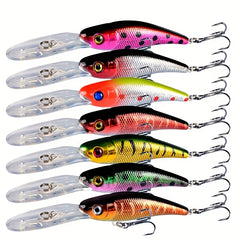 15pcs Crankbaits Fishing Lures Set for Pike Bass Trout Trolling Casting