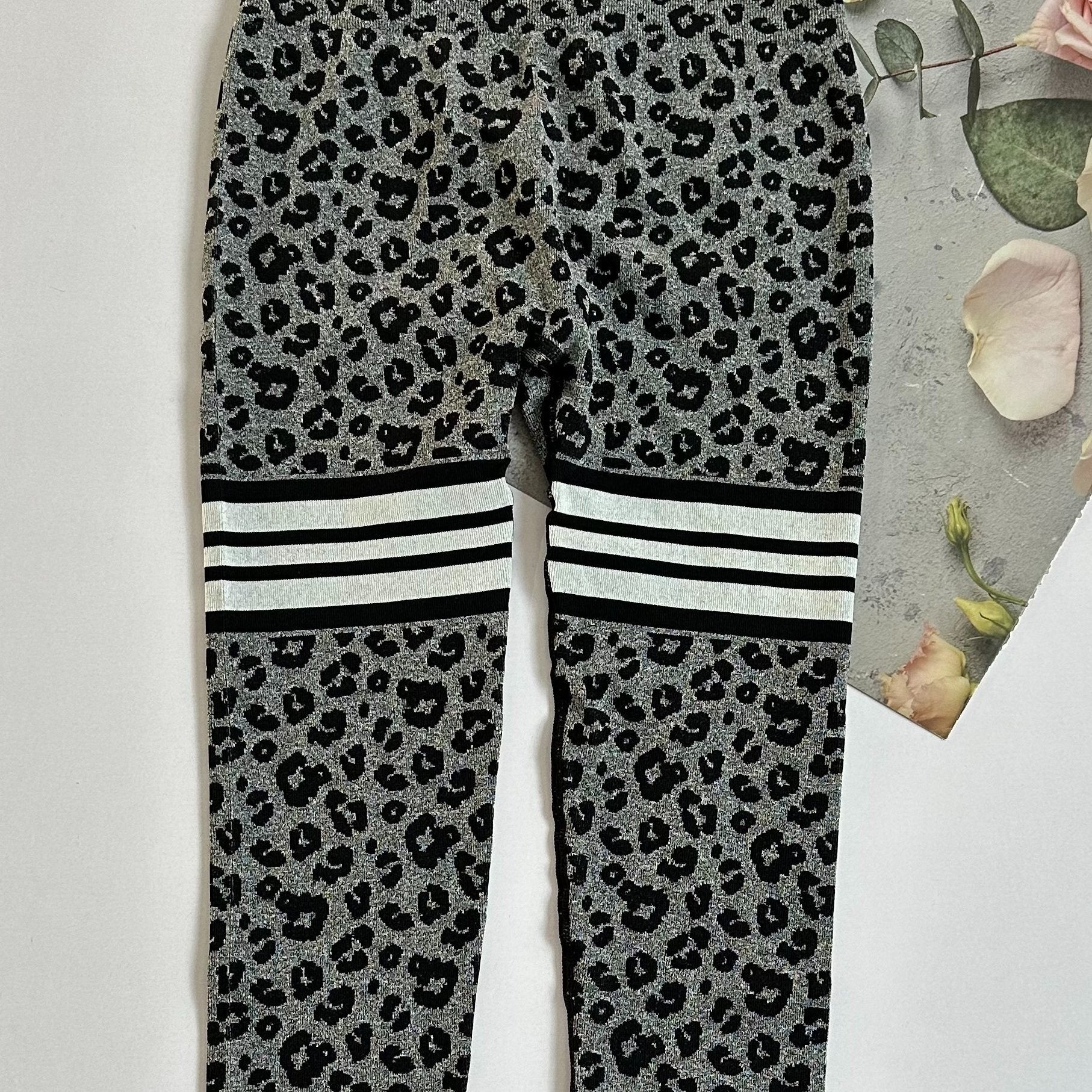 Leopard Print High Waist Yoga Pants Butt Lifting Slimming Leggings