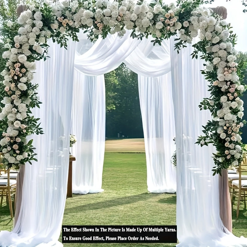 Champagne Chiffon Curtains for Easter Bridal Shower