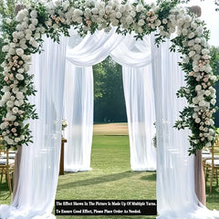 Champagne Chiffon Curtains for Easter Bridal Shower