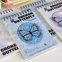 Coil Butterfly A5 Notebook Durable Student Diary Book