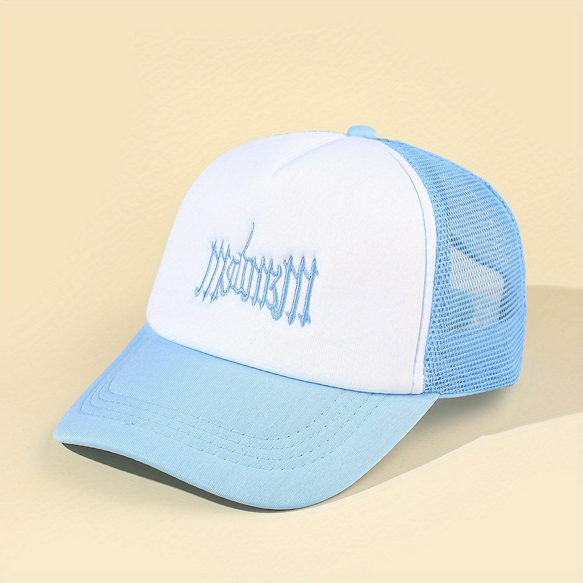 Men's Letter Embroidery Mesh Baseball Cap