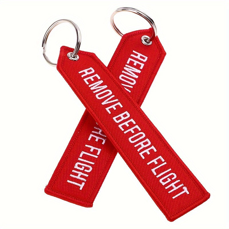 Remove Before Flight Lanyard Keychain Bag Wallet Car Key Chain Pendant