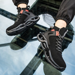 Breathable High Top Work Safety Shoes Industrial Construction Sneakers