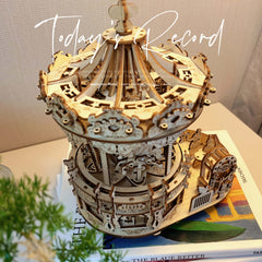 3D Wooden Puzzle DIY Music Box Model Toy Gift