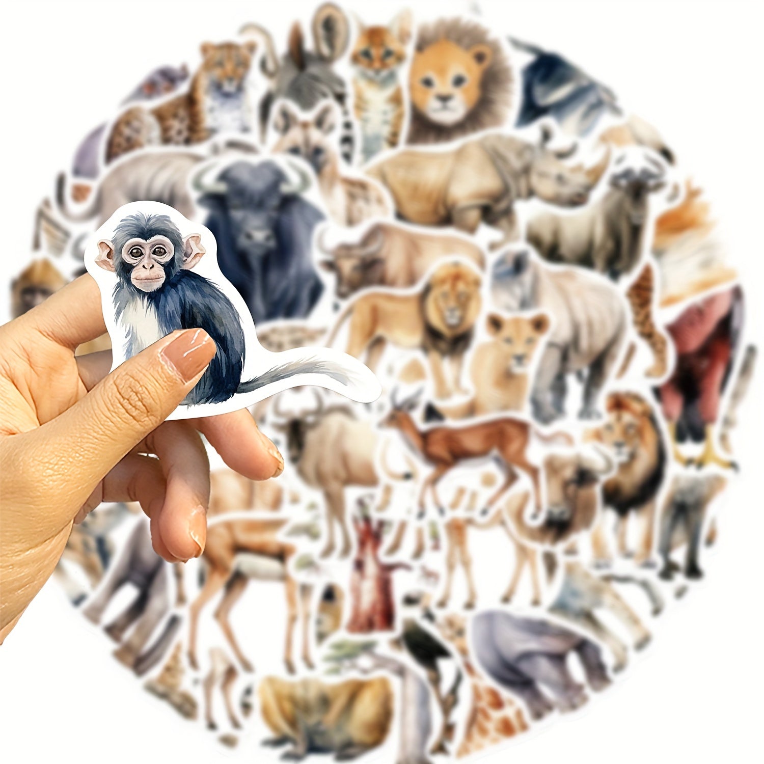 50pcs Cartoon Animal Graffiti Vinyl Stickers