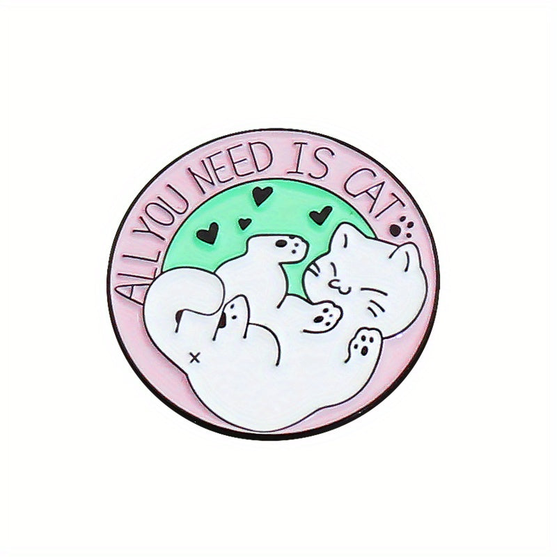 Cute Cat Brooch for Girls Clothing and Bags