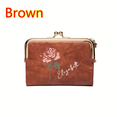 Personalized Women's Flower Name Wallet Gift for Mother, Wife, BFF