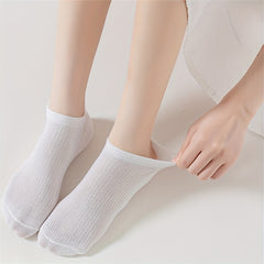 20 Pairs Women's Soft Ankle Socks Solid Color Comfy Stockings & Hosiery