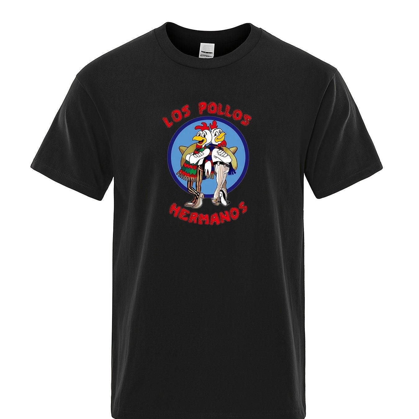 Chicken Brothers Men's Graphic Crew Neck Tshirt for Summer