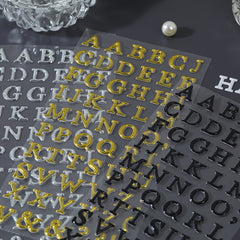 3D Text Foam Sticker Retro Letter Hand Account Collage Decor