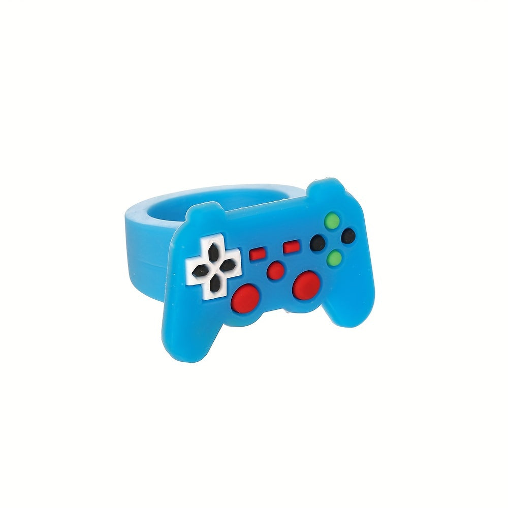 6pcs Game Console Shaped Rings Set Holiday Gift For Boys and Girls