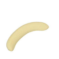 Realistic Banana Toy Soft Slow Acting Finger Licking Novelty Yellow Beige Flesh