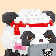 Panda Building Blocks DIY Animal Model Assembled Buillding Block Toys