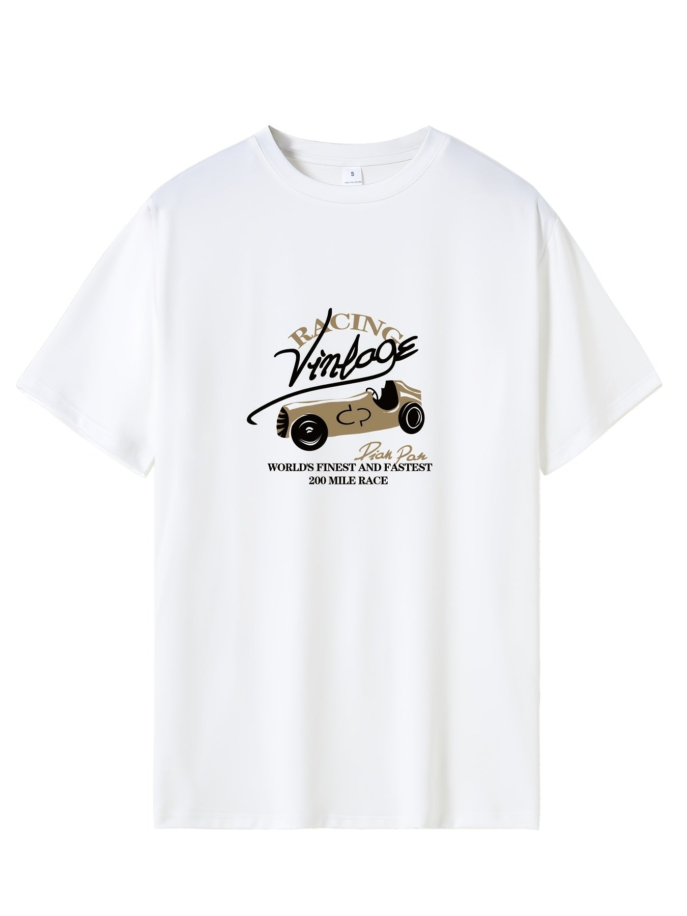 Eagle Pilot Print Men's Graphic Crew Neck T shirt for Summer