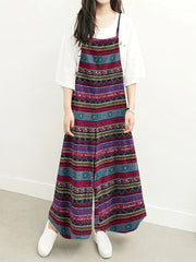 Tribal Print Wide Leg Jumpsuit Vintage Cami