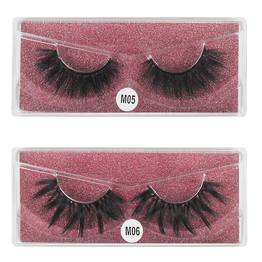 20 Pairs 3D Mink Lashes Natural Looking False Eyelashes Set Makeup Birthday Gift