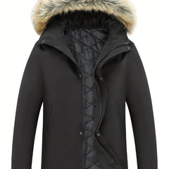 Men's Fleece Hooded Zipper Coats For Winter