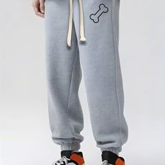 Print Drawstring Sweatpants Loose Fit Casual Joggers For Men