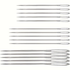 17pcs Hand Sewing Needle Set Big Eye Needle Bottle Leather Needle Embroidery