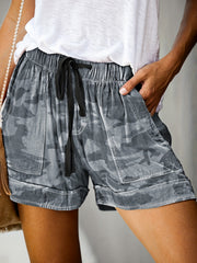 Floral Print Drawstring Shorts for Women