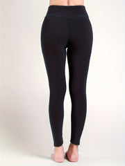 High Stretch Yoga Fleece Leggings High Waist Sports Running Warm Tight Pants