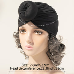 Women's Casual Solid Turban Hat Comfortable Classic Accessories Hat