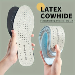 Leather Latex Insoles, Shock Absorption Plantar Fasciitis Deodorant