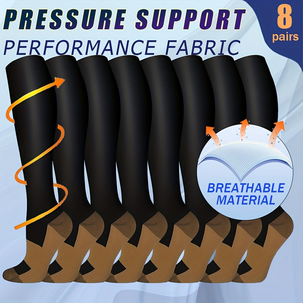 Compression Knee Socks for Men - Breathable Sports Socks